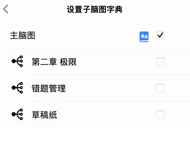 默认开启主脑图为字典 默认开启主脑图为字典